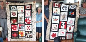 photos of quilts made by the northumberland quilt guild to honour soldiers who died serving in canada’s military