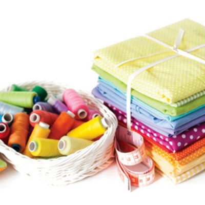 photo of a variety of quilting supplies