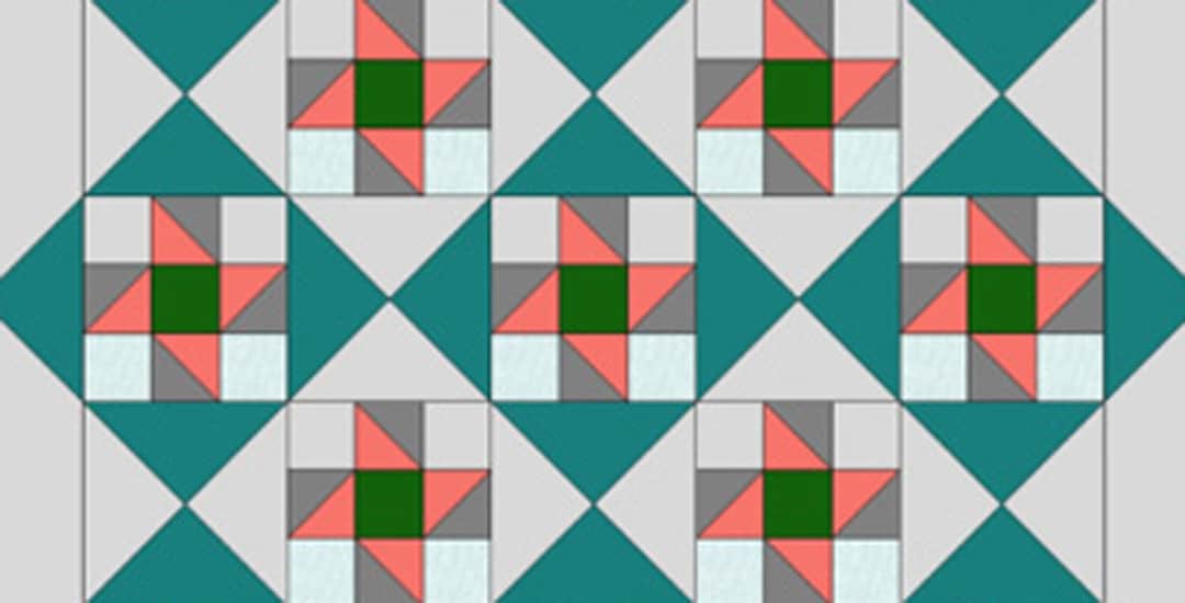 photo of an electric quilt screen capture