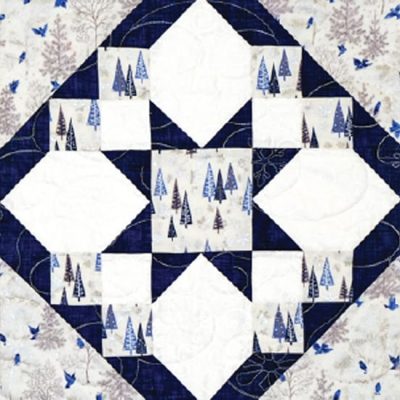 photo of a quilted star table runner