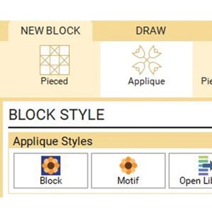 photo of the eq8 design a block from scratch menu