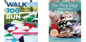 photo of two quilting books: Walk Jog Run and Sew Very Easy