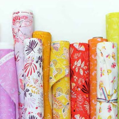 photo of rolls of fabric