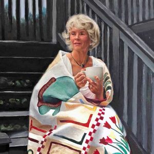 photo of Norm Lockington's painting of his wife Gail