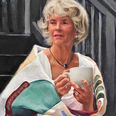 photo of Norman Lockington's painting of his wife Gail