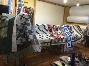 A few quilts completed by the Eastlake Simcoe Quilters Guild