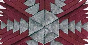 photo of Pineapple Rings quilt detail