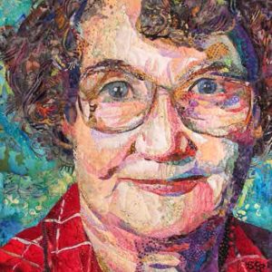 photo of Roxanne Nelson's portrait quilt, Ruby
