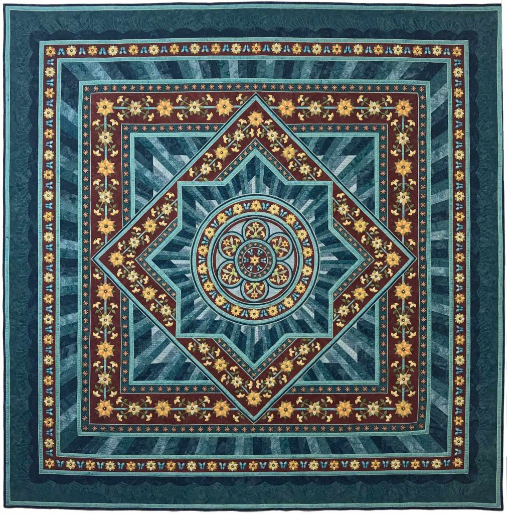 Starflower - Traditional & Wall and Bed Quilts 1st place