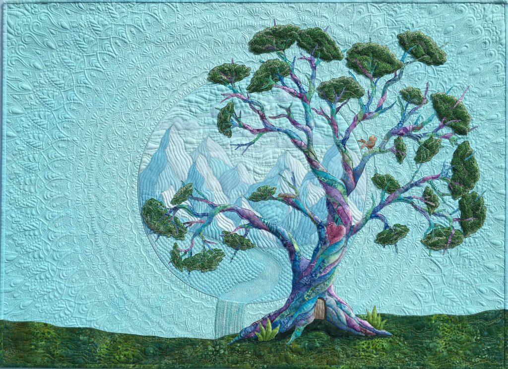 The Tree of Life and the Four Elements - Excellence Award - Machine Quilting Fameless