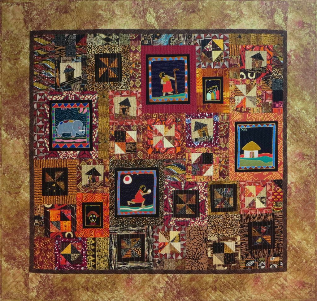 South African Stories - Traditional, Wall and Bed Quilts 3rd Place