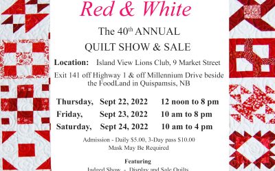Red and White Quilt Show