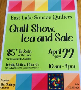 East Lake Simcoe Quilt Guild @ Trinity United Church | Cannington | Ontario | Canada