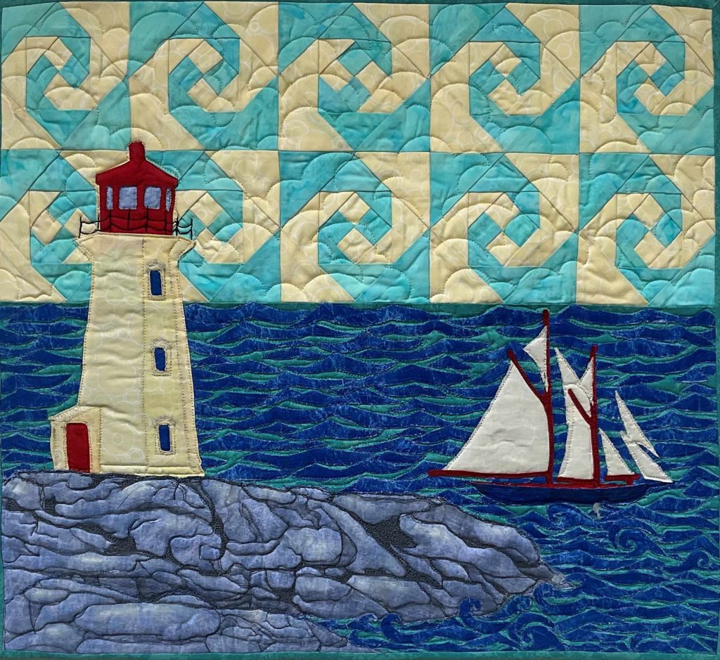 Sailing the wave at Peggy's Cove