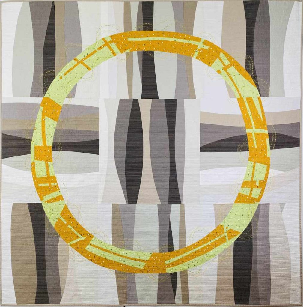 Wedding Ring - MO - Modern - Wall Hanging and Bed Quilts:  3rd place