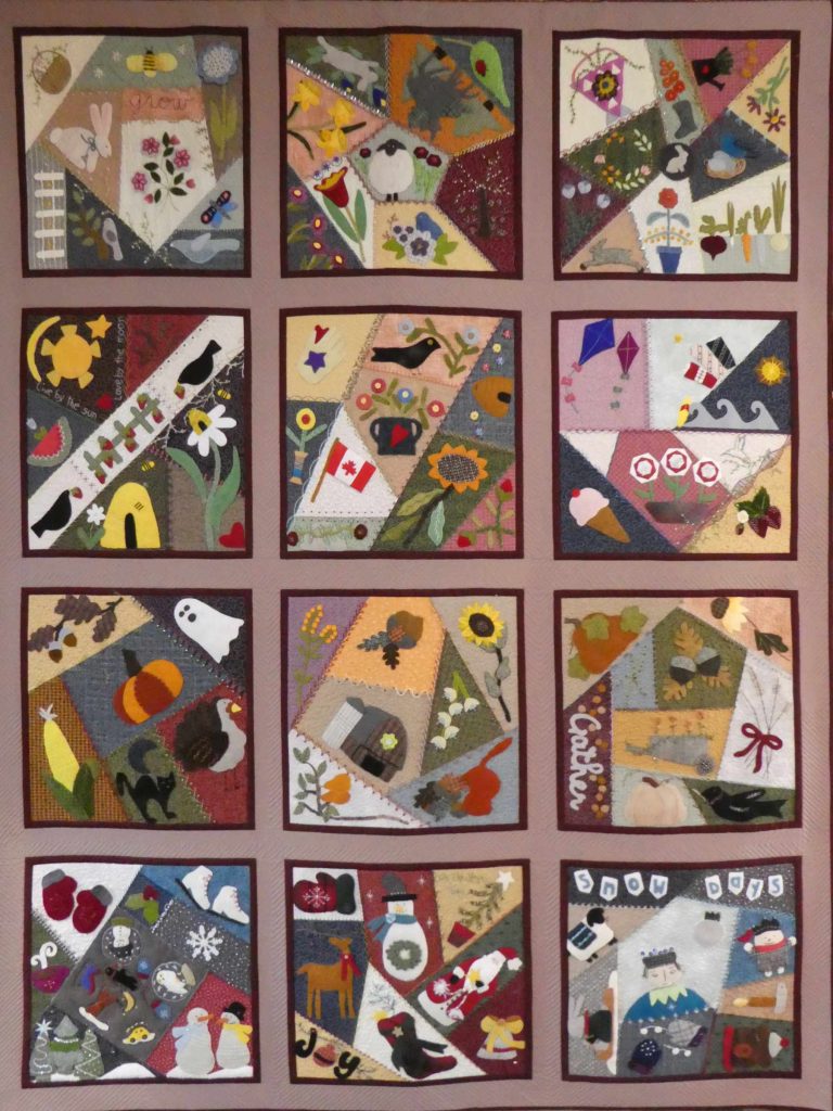 Crazy Seasons Mystery - Patterns/Books/ Magazines or Social Media - Wall Hanging and Bed Quilts:  3rd place