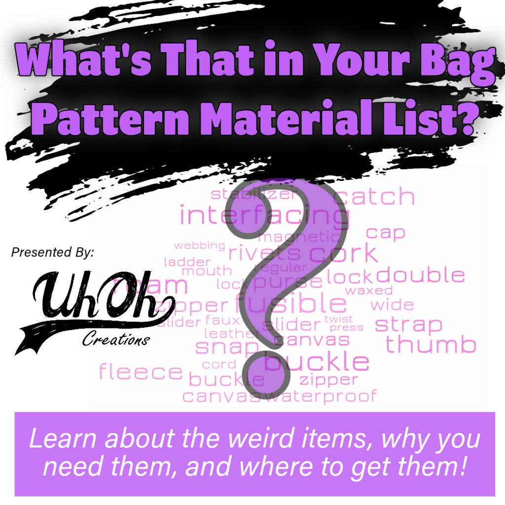 What’s that in your bag pattern Material List? – Tara Sinclair - 9:00 am – 10:30 am