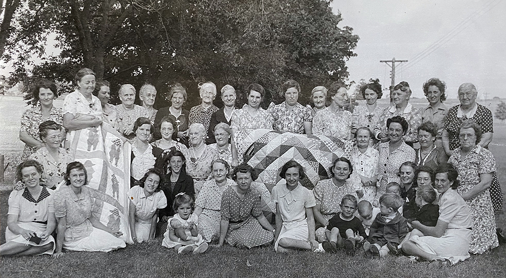 West Arran Helpers, Ontario (later to become the West Arran Women’s Institute), c. 1942. Credit: Private collection—used by permission.