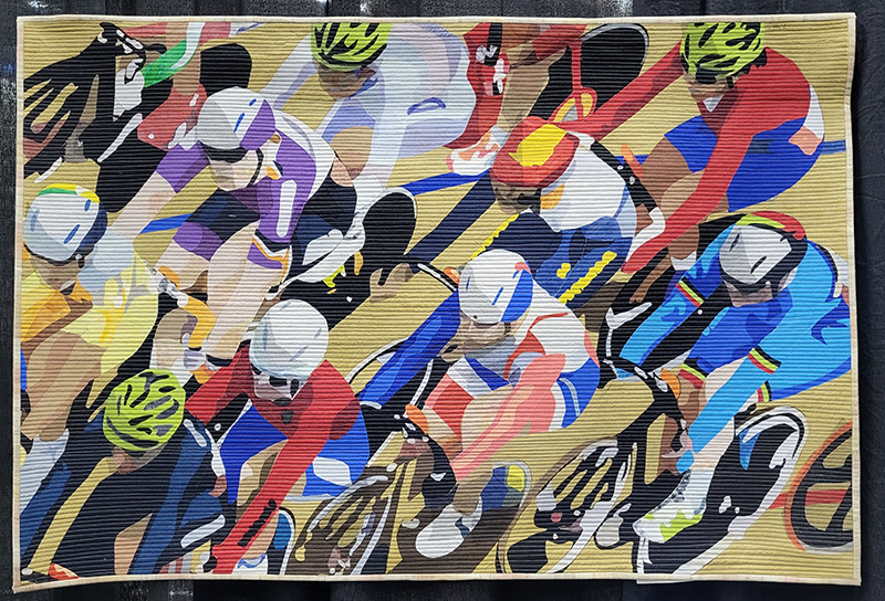 Multiple Cyclists by Anne Houle