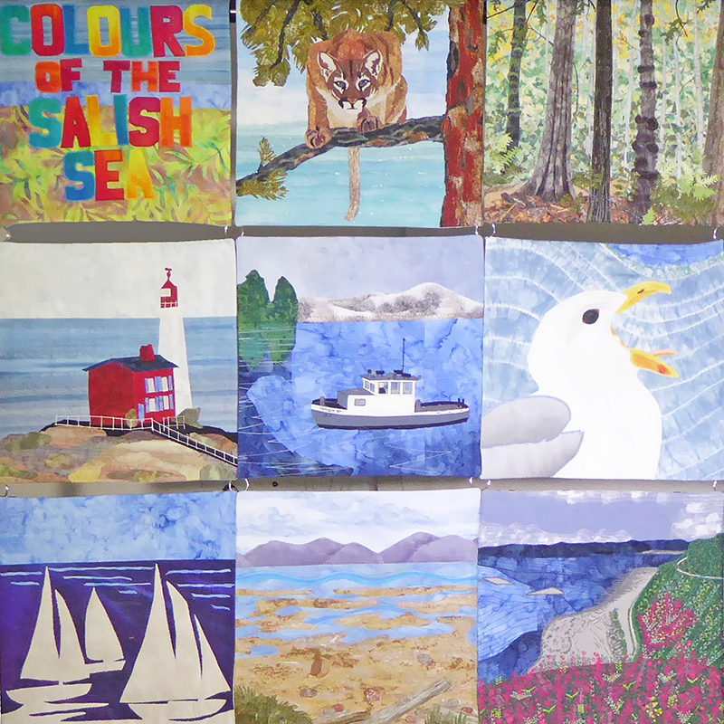 Colours of the Salish Sea, Victoria Quilters’ Guild