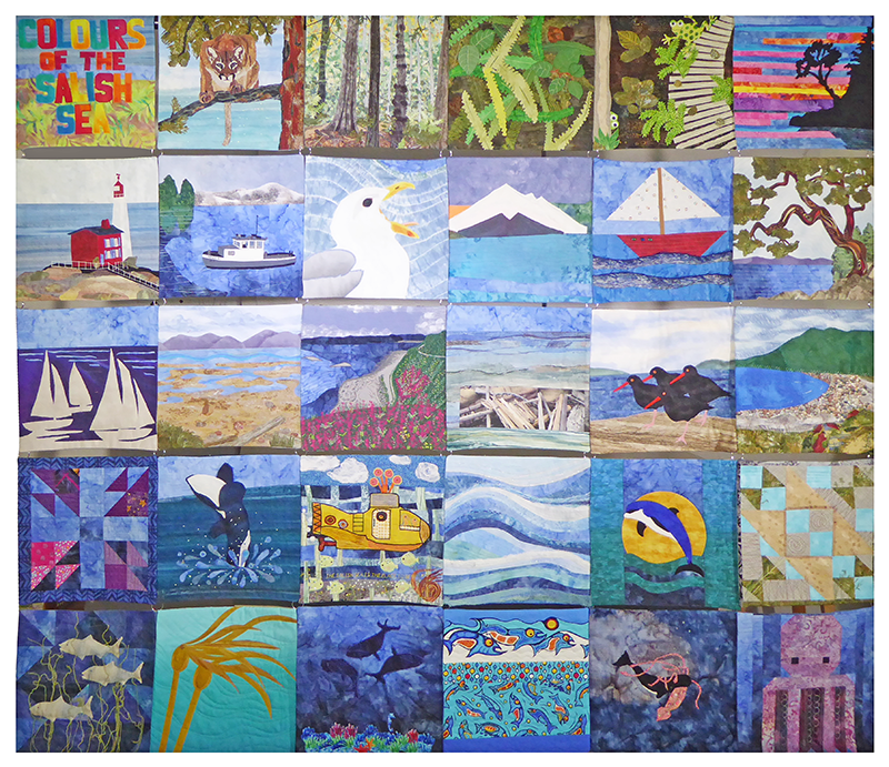 Colours of the Salish Sea, Victoria Quilters Guild