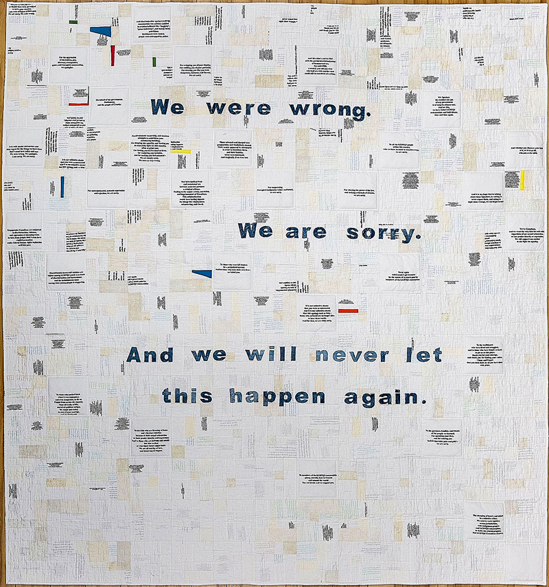 For the Oppression of Lesbian, Gay, Bisexual, Transgender, Queer, and Two-Spirit Communities, We Apologize, by Bill Stearman