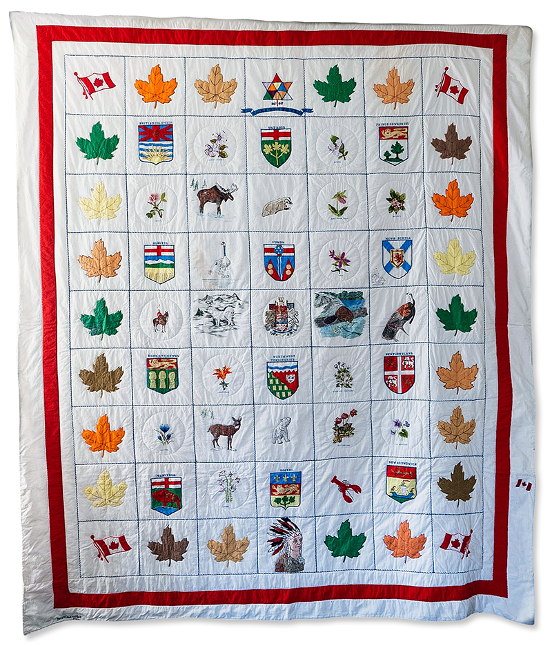 1967 quilt made by Trude Roque