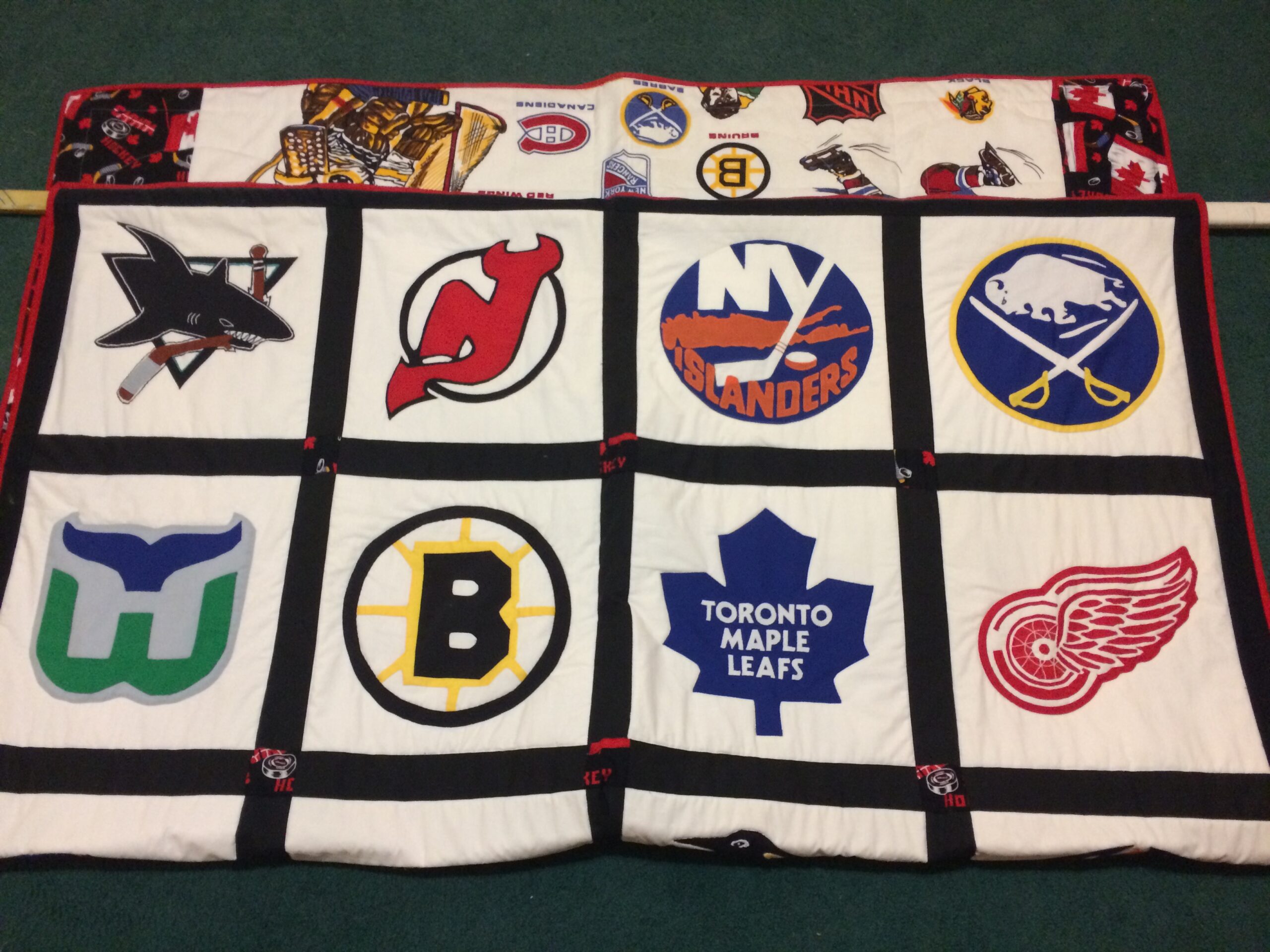 Love of quilting - Tuffin's hockey quilt