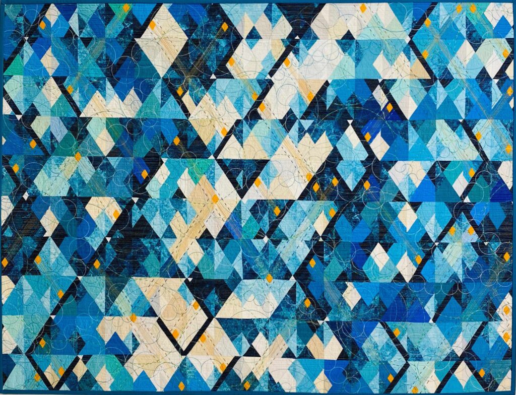Fractured - Excellence in Machine Quilting Framed