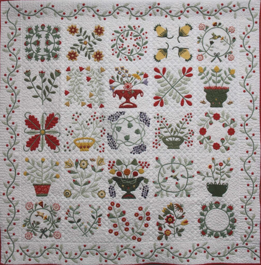 Beyond the Cherry Tree - Patterns and Books Wall Hanging 3rd Place