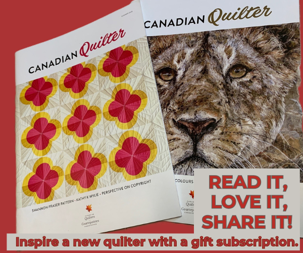 Canadian Quilter gift subscription