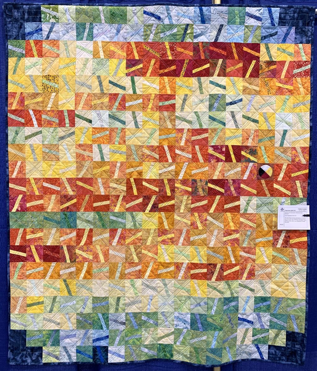 Louise Clark's temperature quilt Louise Clark's temperature quilt