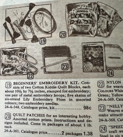 1962 Eaton's catalogue page