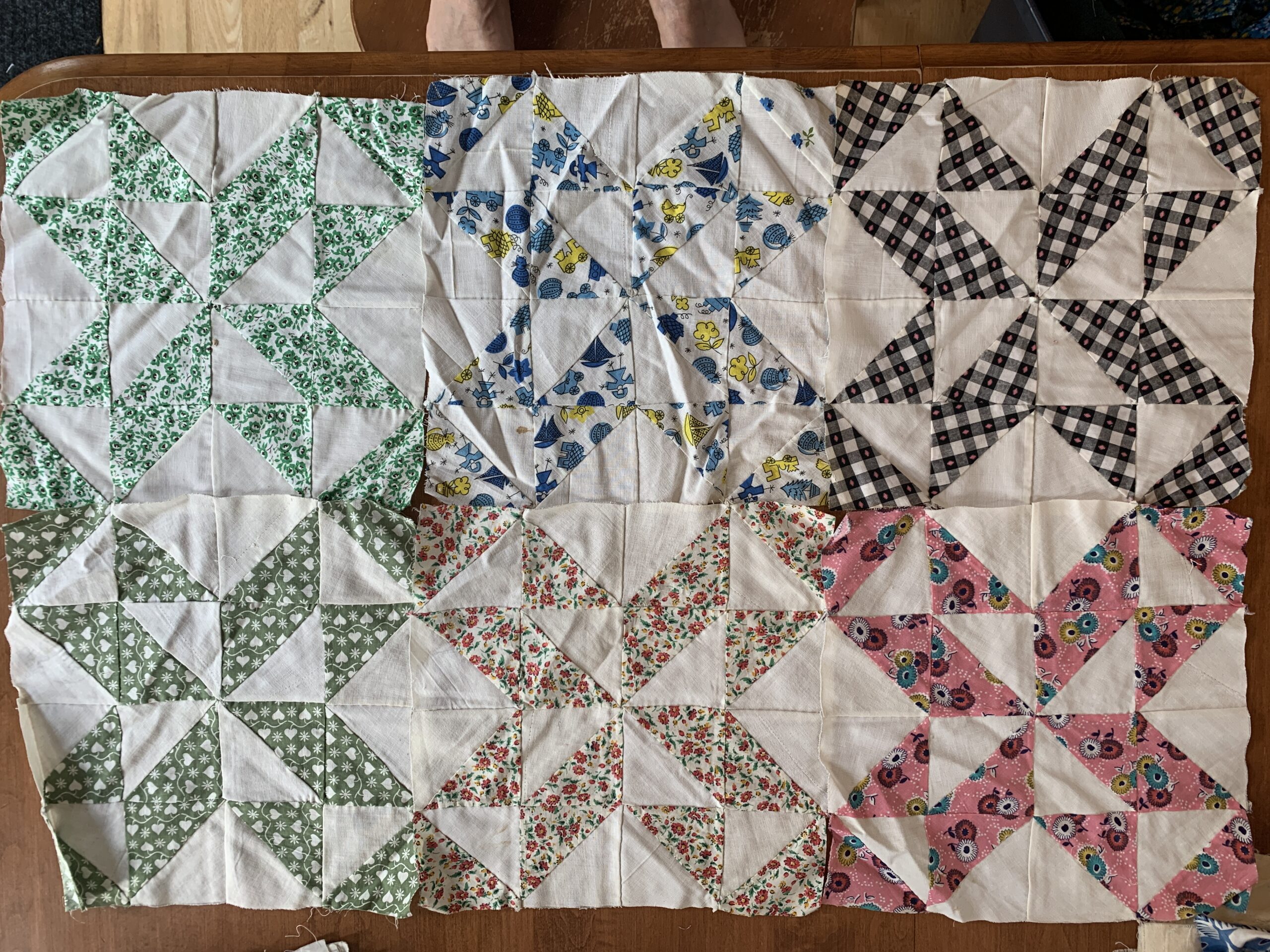 Eaton's and Simpsons quilts blocks