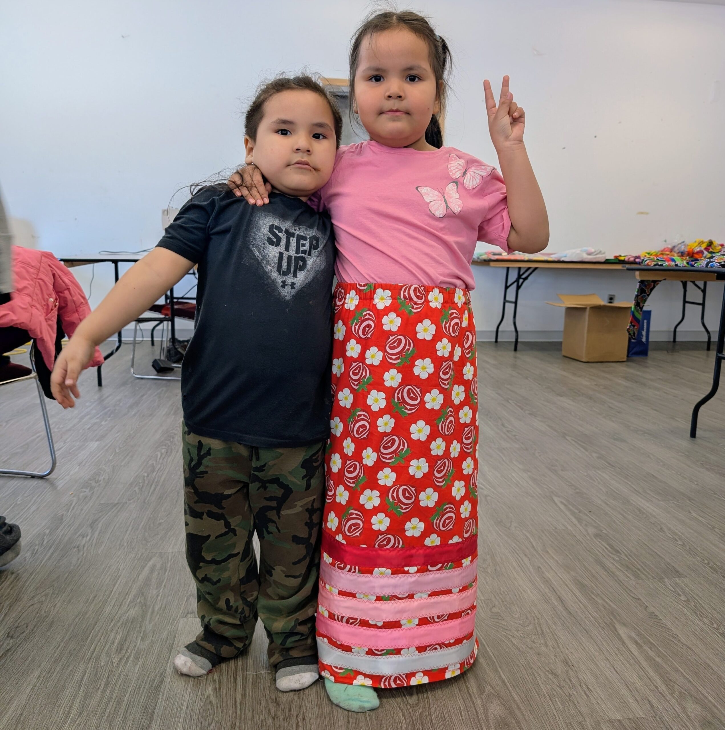Sewcase Child in ribbon skirt