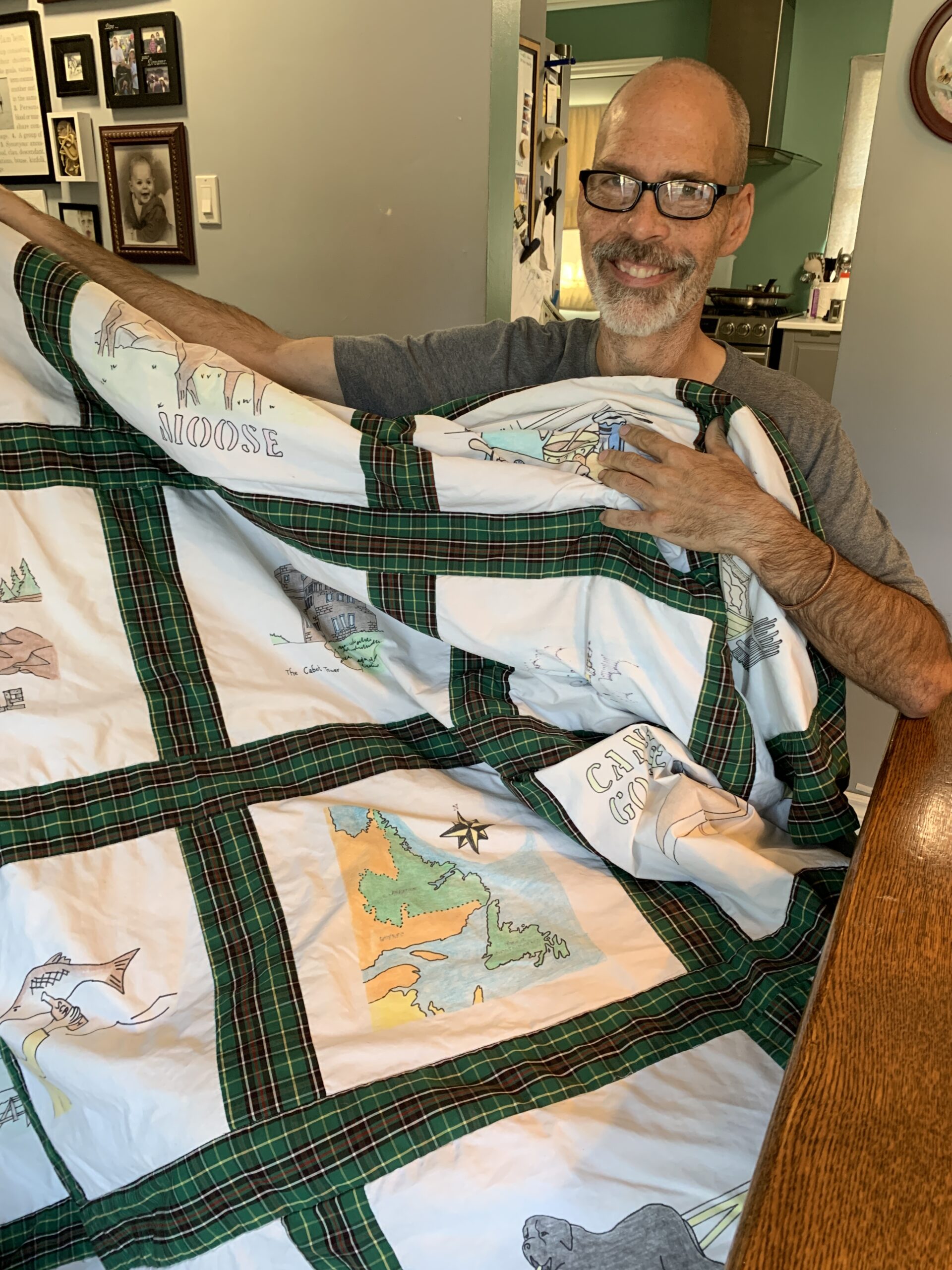 The infamous hockey quilt - cropped 2 the love of quilting