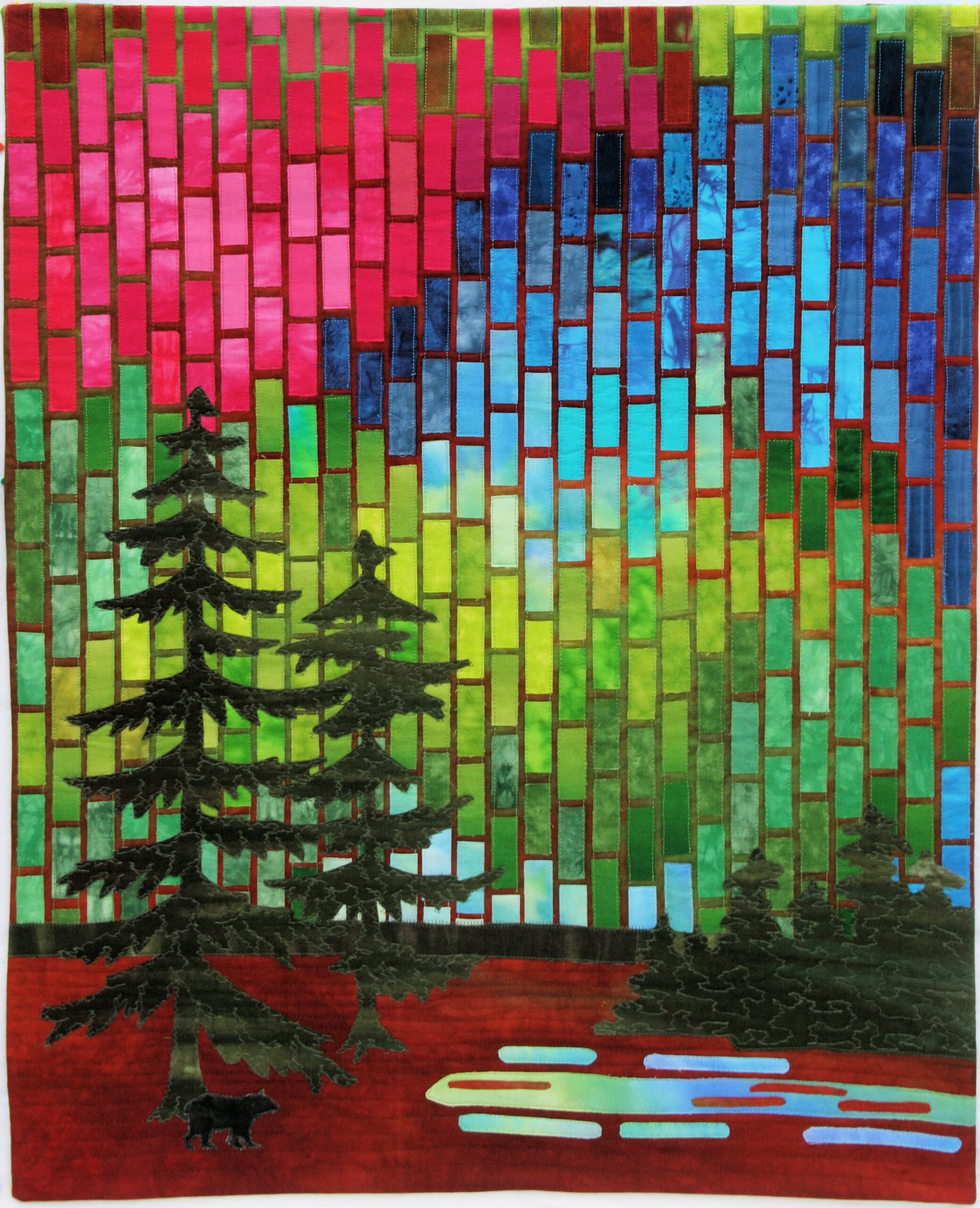 Emilie Belak _Curtains in the Sky quilt challenge