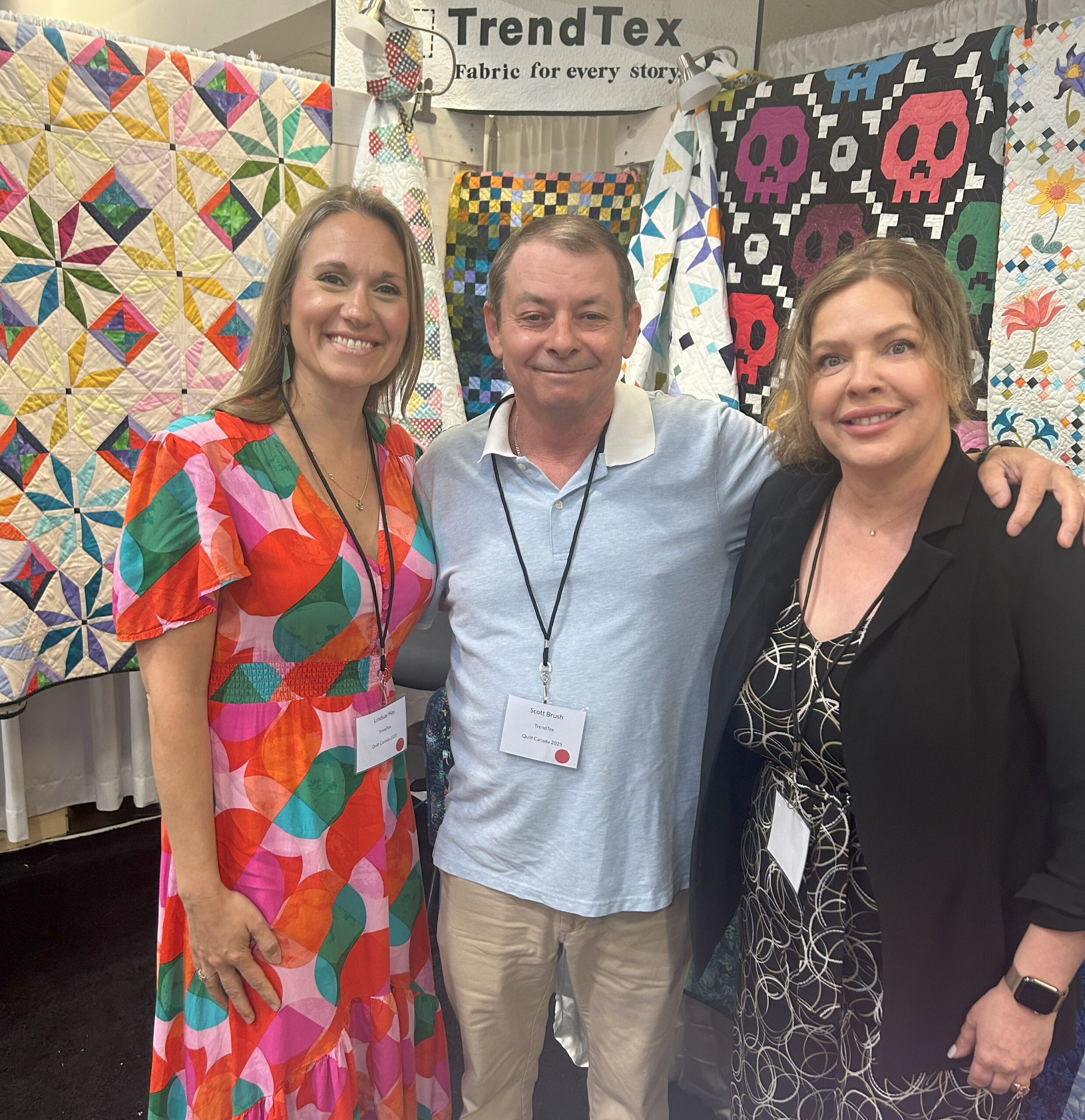Team TrendTex at Quilt Canada - Quilters Canadian pride Team TrendTex at Quilt Canada - Quilters Canadian pride