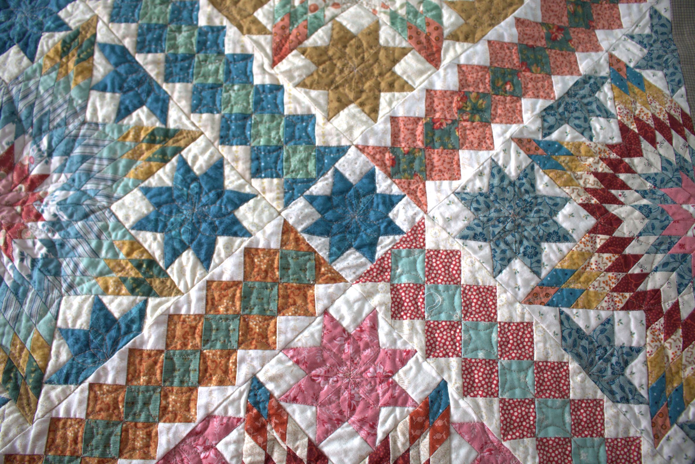 Starburst quilt pattern construct