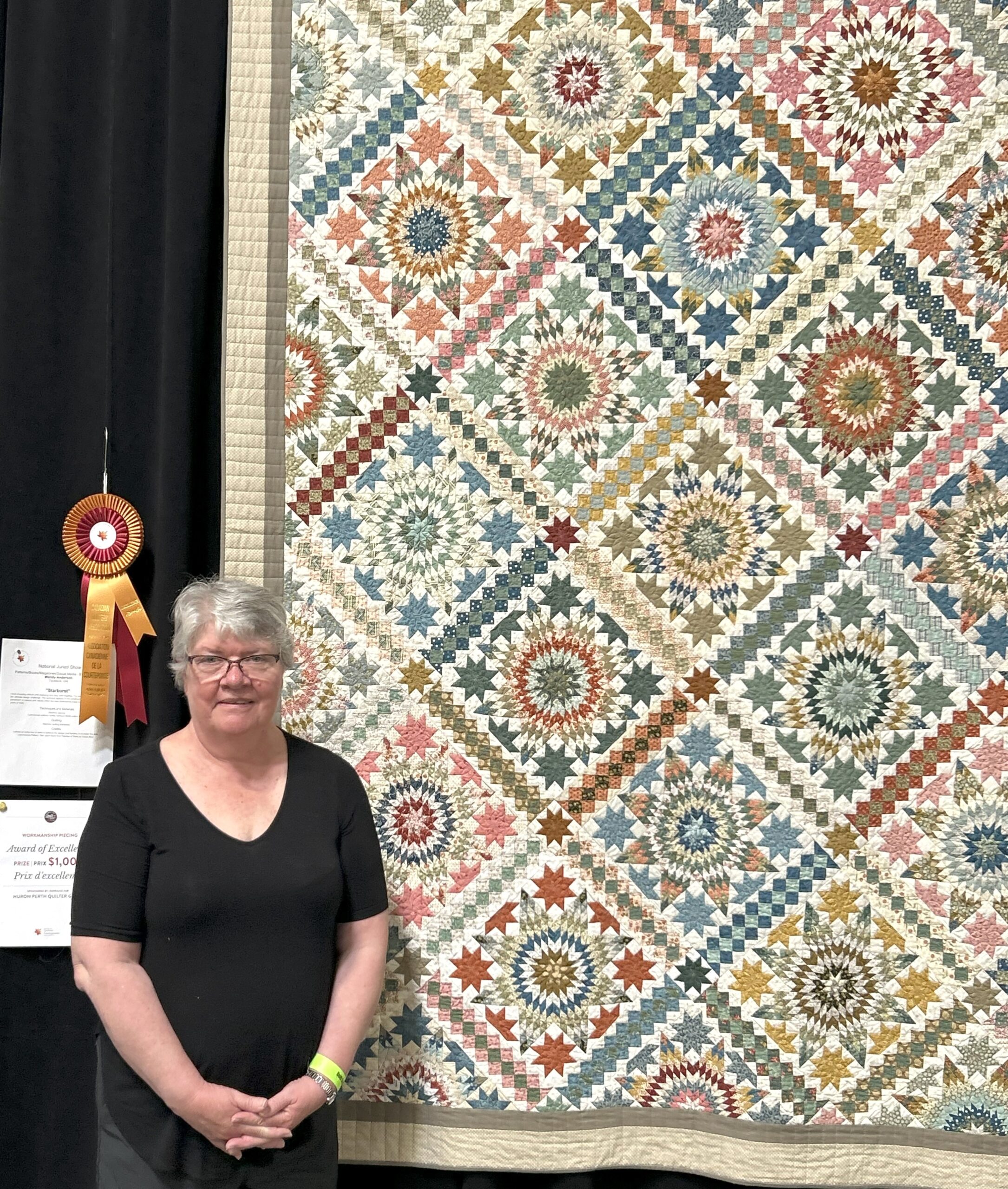 Wendy Anderson and her Starburst quilt pattern