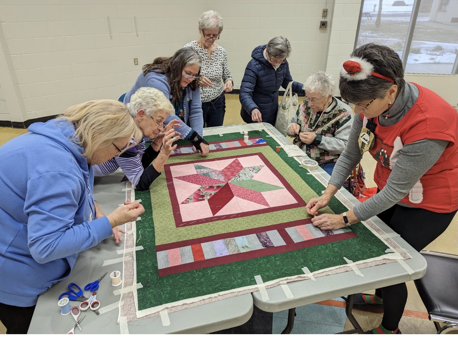 Basting quilts - Stitches from the Heart