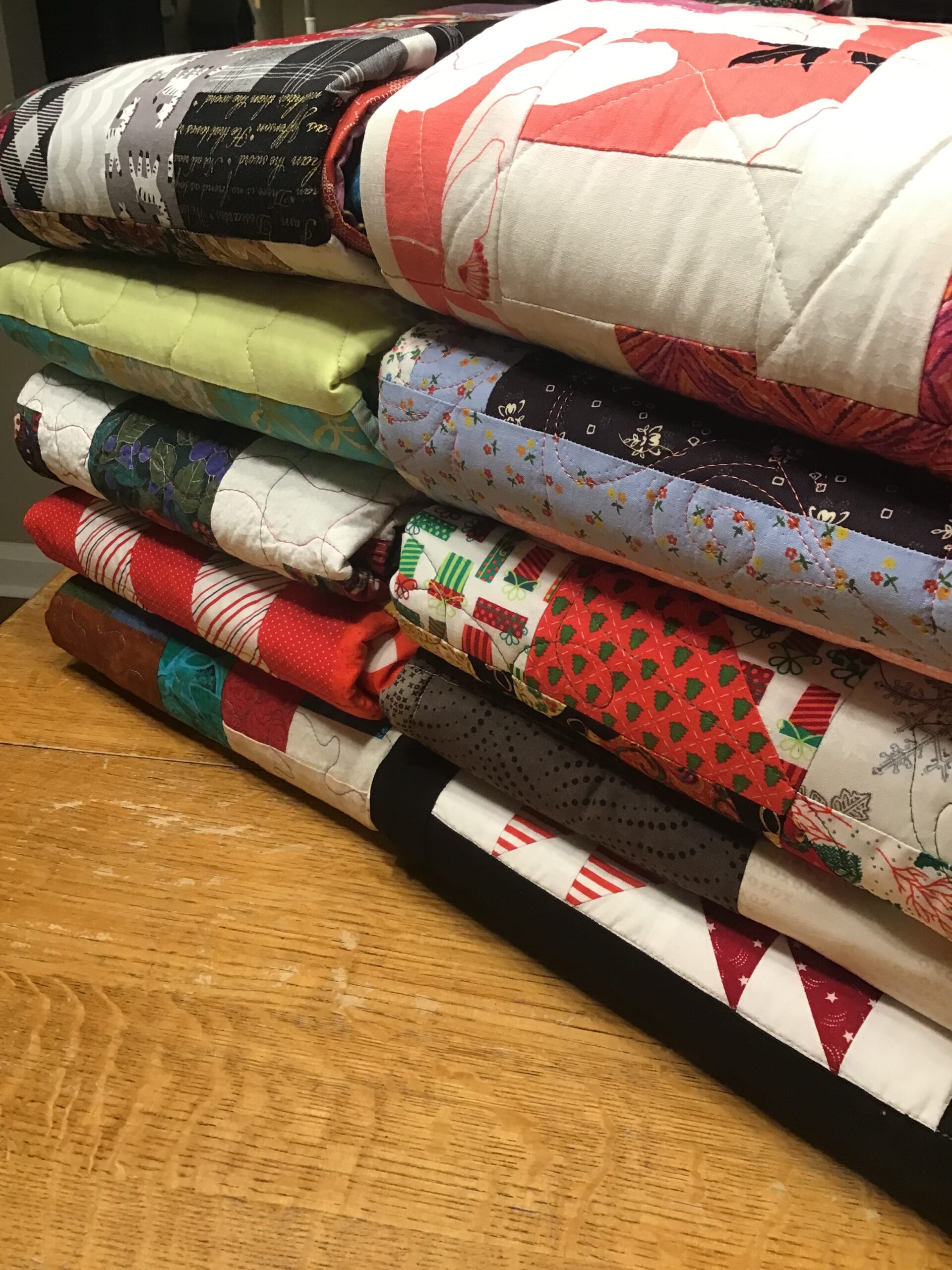 Comfort Quilts ready to be donated