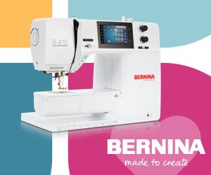 Bernina June 2026 Big Box ad for Canadian Quilter TrendTex Fabrics