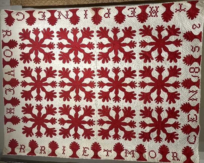Harriet Morden quilt at Dundas Museum